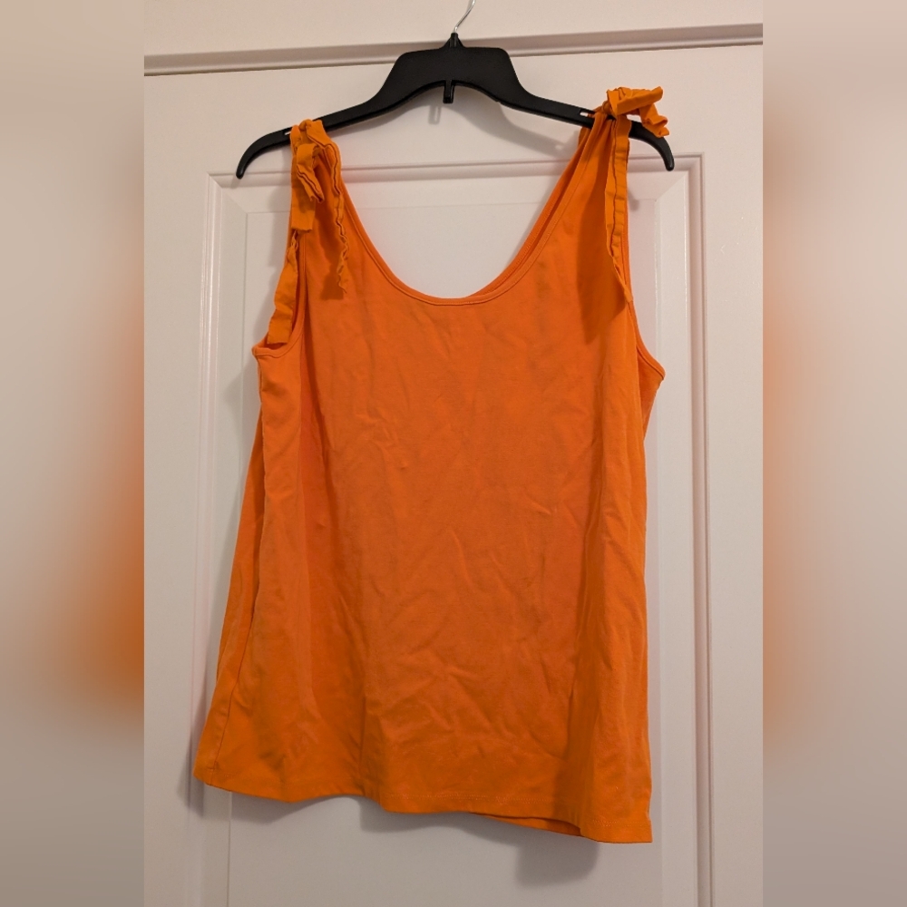 Ann Taylor Vibrant Orange Tank Top Size XL